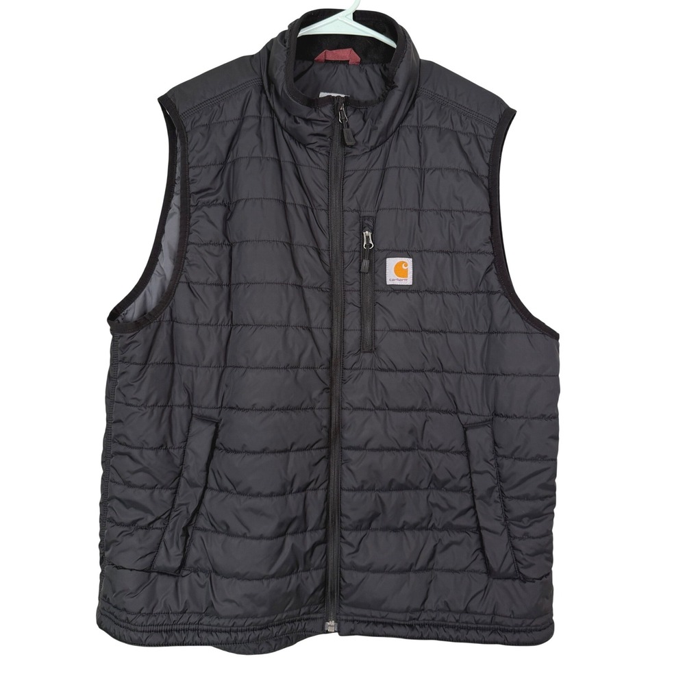 Carhartt Mens Gilliam Vest Black Quilted Insulated 102286 001 XL Regular